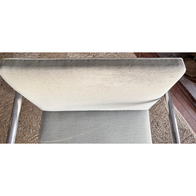 Mid Century Knoll International Brno Tubular Chrome Cantilever Chair - Signed and Dated 1979 For Sale - Image 12 of 12