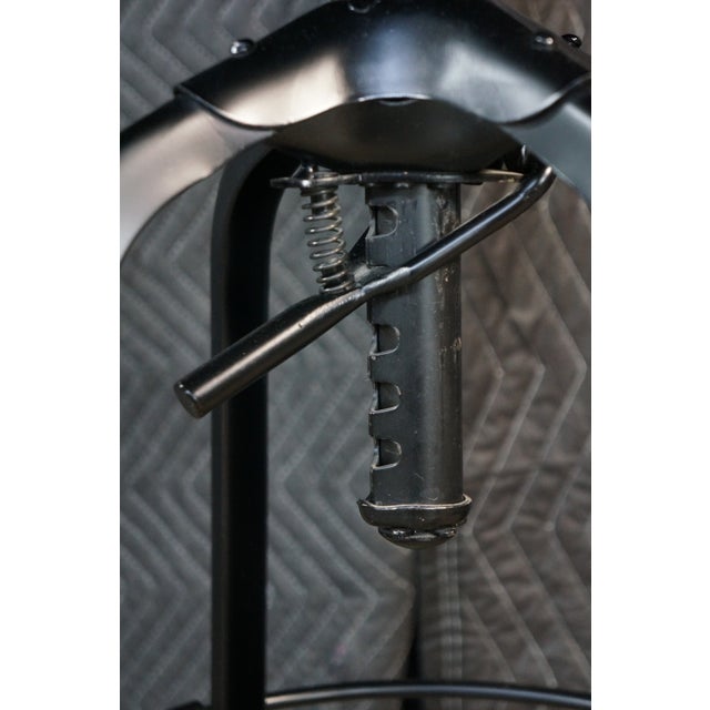 3 Restoration Hardware Industrial Modern Adjustable Vintage Toledo Bar Stools Set For Sale - Image 11 of 18