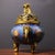 Late 20th Century Cloisonné Enamel Censer With Lion Finial and Dragon Handles For Sale - Image 4 of 8