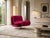 Vintage Sculptural Lounge Chair with Chrome Pedestal Base A striking vintage lounge chair with a bold sculptural profile...