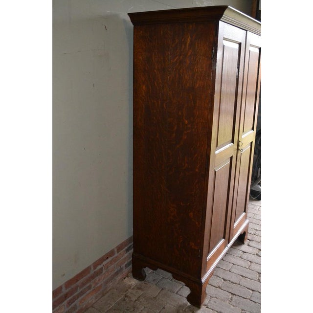 Antique Oak Wooden Cupboard For Sale - Image 9 of 10