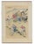 A fragment of a 1920s antique Chinese scroll painted on fabric and mounted to heavy paper. Signed or inscribed in Chinese...