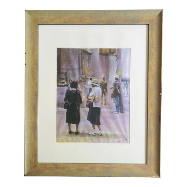 Renee Berger Signed Print Cityscape For Sale