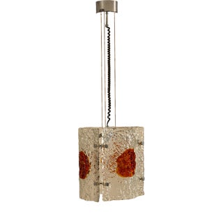 Pendant Lamp attributed to Toni Zuccheri for A.V. Mazzega, Italy, 1970s For Sale
