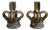 Antique Cast Iron Crown Finials, 1920s, Set of 2 For Sale