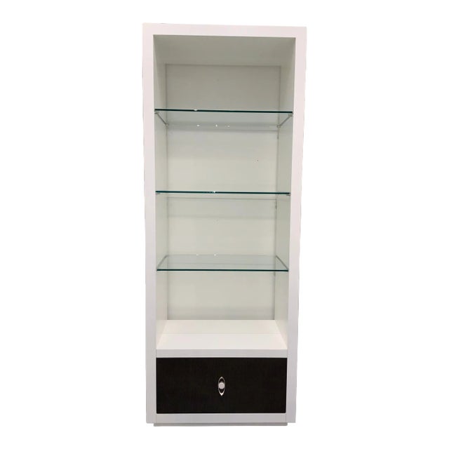Caracole Modern White Stacked Up Etagere For Sale