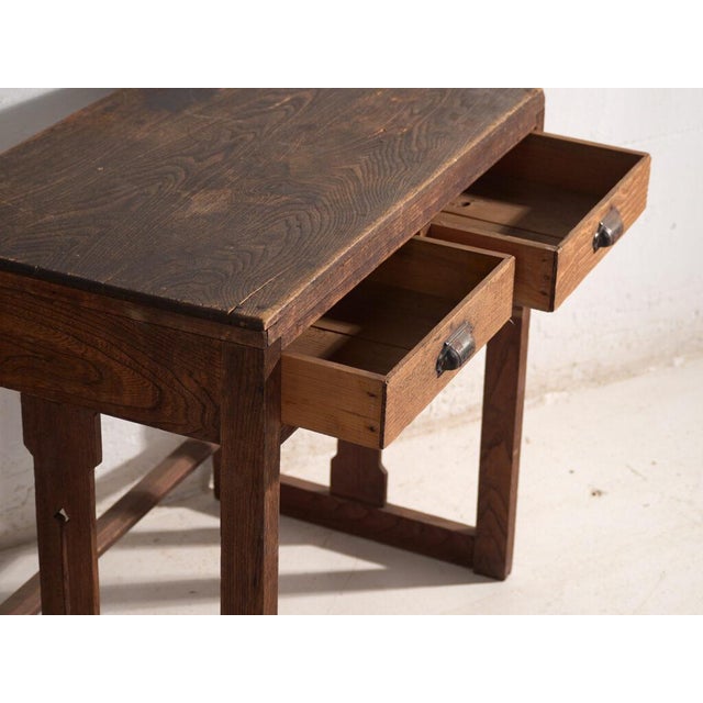 Vintage Japanese Console Table in Wood, Japan, 1930 For Sale - Image 3 of 11