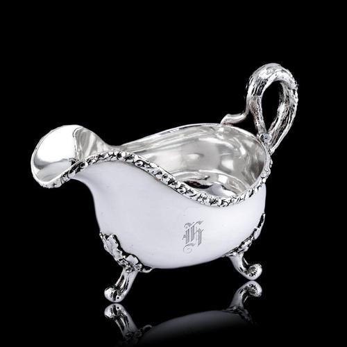 Antique Victorian Sterling Silver Sauce Boat with Acorn, London, United Kingdom, 1881 For Sale - Image 16 of 18
