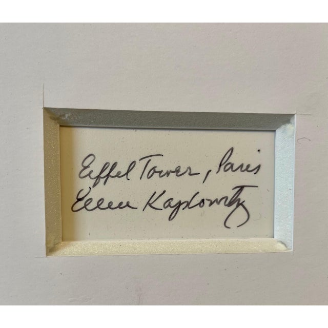 Ellen Kaplowitz, Vintage C Print Gold Color Photograph Eiffel Tower Paris France Cibachrome Photo For Sale - Image 4 of 6