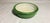 Vintage Enamelware Bowls Set of Two Nesting Bowls Green Exterior With Off White Interior For Sale - Image 4 of 12