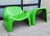 1960s 1960s Mid Century Modern Green Fiberglass Toga Lounge Chairs- Set of 2 For Sale - Image 5 of 12