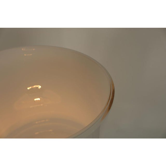 Large Mushroom Table Lamp in White Murano Glass from De Majo, 1960s For Sale - Image 13 of 16