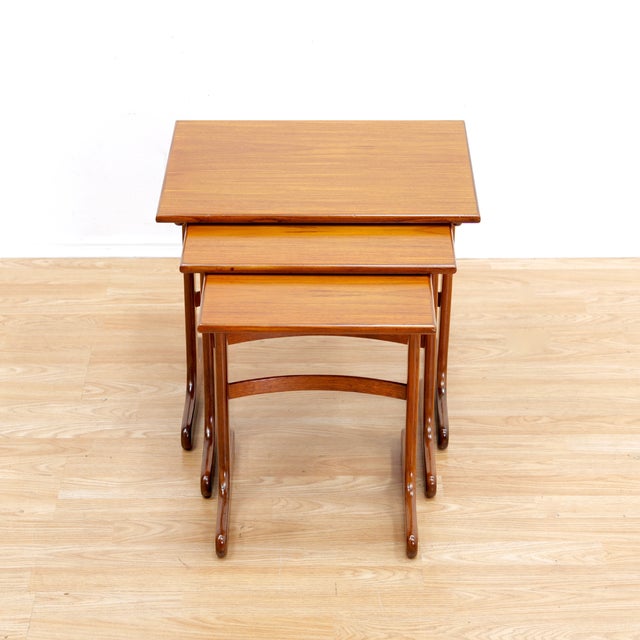Wood 1960s Mid Century Teak Nesting Tables by G Plan - Set of 3 For Sale - Image 7 of 9