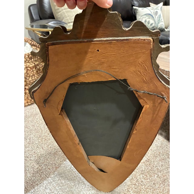 Art Deco Vintage Art Deco Shield Mirror For Sale - Image 3 of 8