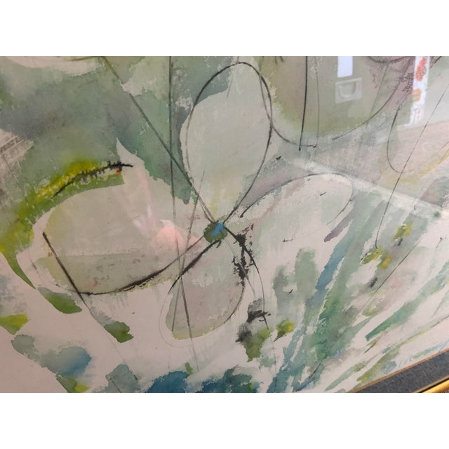 Mid 20th Century 20th Century Birdsey Watercolor For Sale - Image 5 of 5