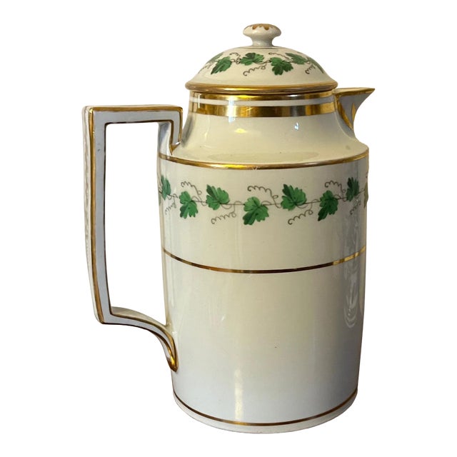 Antique Early 19th Century Vienna Porcelain Chocolate or Coffee Pot For Sale