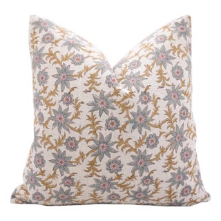 Block Print Pillow Covers Handmade Decorative Throw Pillows for Home & Bedroom Decor Size- 14x20 - Saanjh For Sale