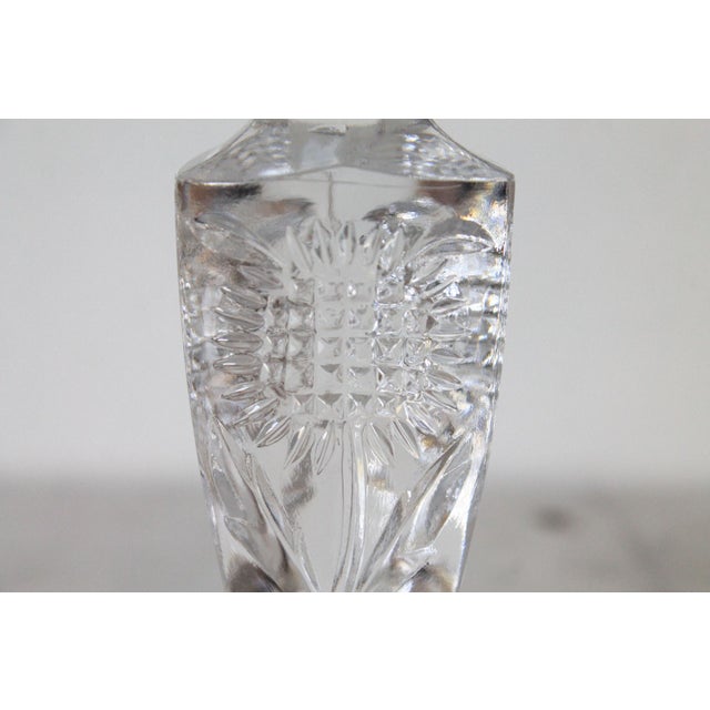 Vintage Italian Crystal Taper Candle Holders For Sale - Image 9 of 11