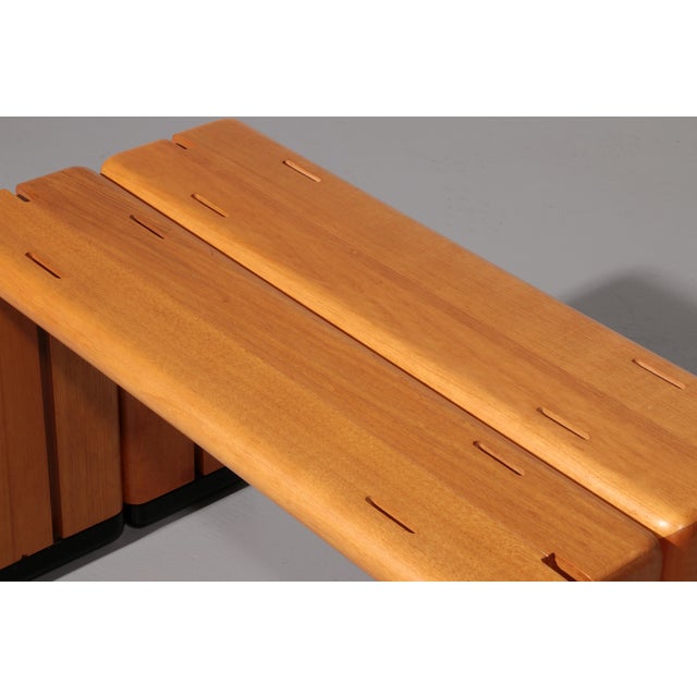 Italian Beechwood Benches, 1960, Set of 2 For Sale - Image 9 of 13