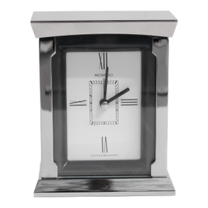 Vintage Movado Solid Stainless Steel German Movement Desk Clock