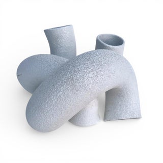 1970s Vintage Italian Abstract Ceramic Tube Sculpture For Sale