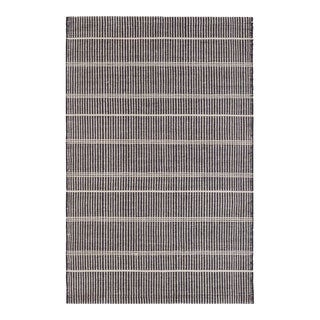 Bunny Williams for Dash & Albert Samson Black Indoor/Outdoor Rug, 8' x 10' For Sale