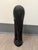 1960s Hand‑Carved Ebony Wood Bust on Ribbed Pedestal Base For Sale - Image 4 of 11