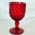 1970s 1970s Madonna Inn Ruby Red Glasses, Leaf Pattern Goblet, Fenton / Wright Set of 2 For Sale - Image 5 of 13