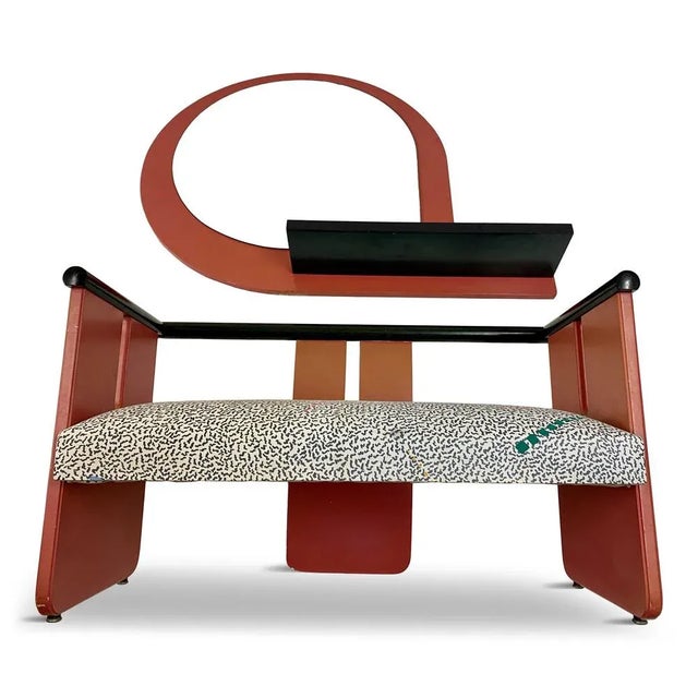 Set of Postmodern Bench and Mirror, 1980s For Sale - Image 11 of 11