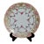 Antique Painted Porcelain Plate Nippon Encrusted Gold Pink Rose Garlands For Sale