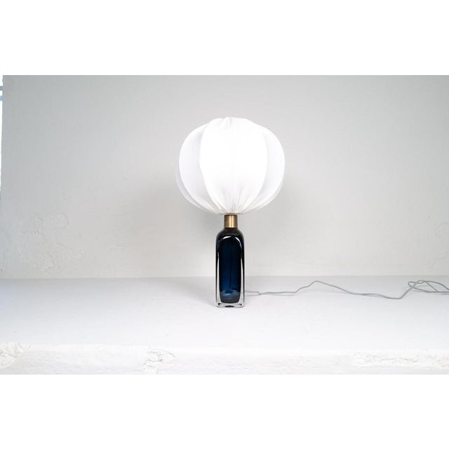 1960s Mid-Century Modern Table Lamp attributed to Carl Fagerlund for Orrefors, Sweden Rd 1406, 1960s For Sale - Image 5 of 14