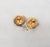 Metal Vintage 1970s Signed Crown Trifari Goldtone Faux-Pearl Flower Clip Earrings-2 Pieces For Sale - Image 7 of 7