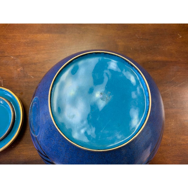 Mid 20th Century 20th Century Cloisonne Vessel For Sale - Image 5 of 10