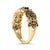 Haus of Brilliance 10K Yellow Gold Plated .925 Sterling Silver 3/8 Cttw Champagne Diamond Lattice Work Band Ring - Size 8 For Sale - Image 4 of 6
