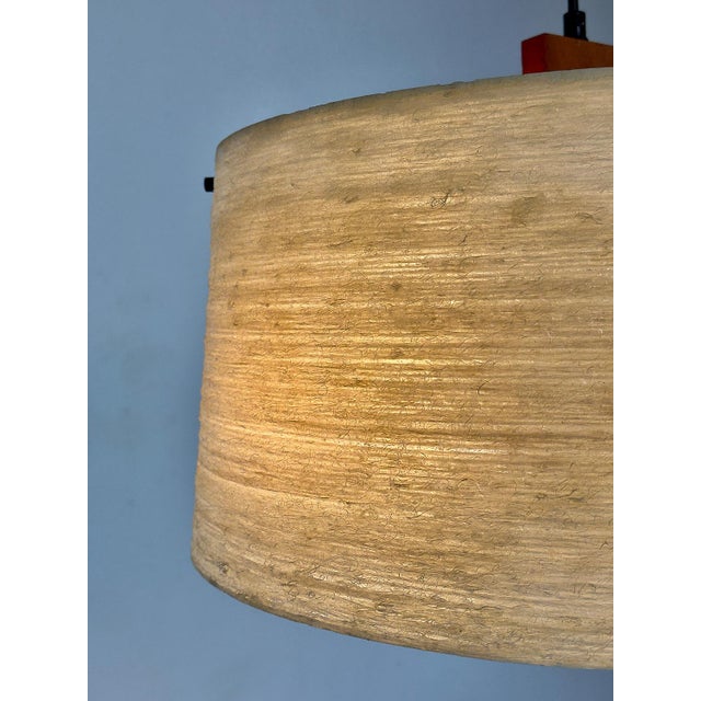 Plastic Vintage Pendant Lamp in Teak and Fiberglass by Erco, 1960s For Sale - Image 7 of 15