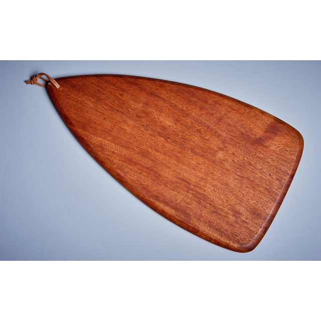 Metal Japanese Teardrop Carving Board with Stainless Steel Cutlery, 1960sood For Sale - Image 7 of 10