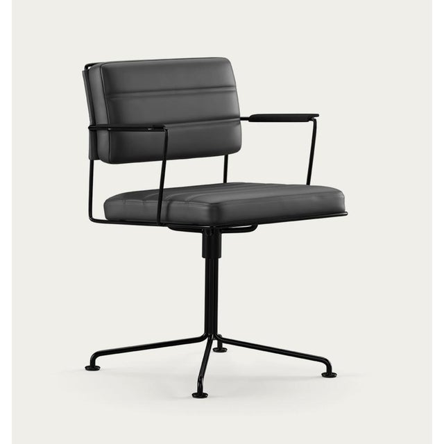 Henrik tengler time chair frame: black, upholstery: black for one collection the time chair, designed by henrik tengler in...