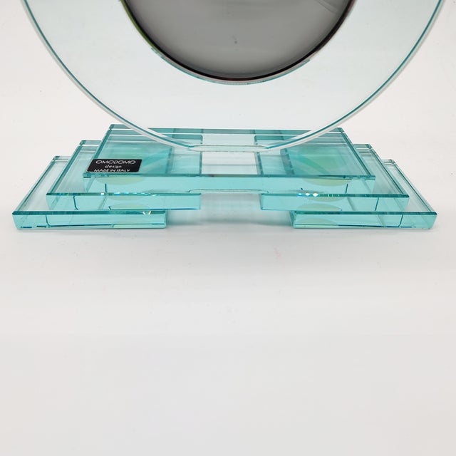 Vintage Crystal Table Clock by Omodomo, 1970s For Sale - Image 5 of 7