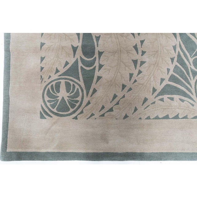 This striking contemporary rug channels the bold spirit of Art Deco through a masterful interplay of line, symmetry, and...