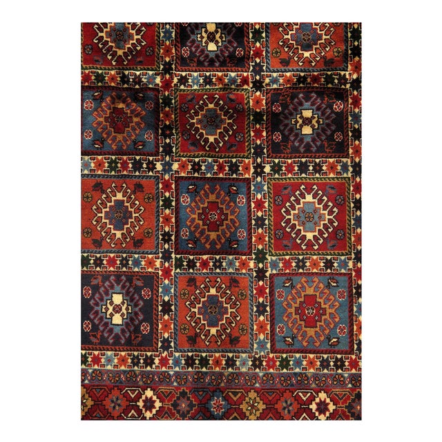 The pile used in Yalameh rugs is very fine, particularly in comparison to other tribal designs, using soft wool based on a...