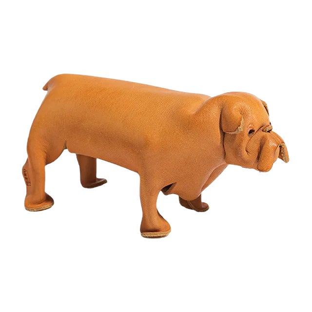 Mid-Century Leather Dog from Deru For Sale