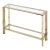 Italian Modern Console Table of Brass, Chrome, and Glass by Romeo Rega For Sale