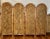 Mid 20th Century Bamboo Rattan Organic Bohemian Folding Screen Room Divider Reversible For Sale - Image 5 of 8
