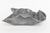 This most unusual biomorphic ceramic bowl has the embossed design of snakeskin. The gradients of colors of gray, to...