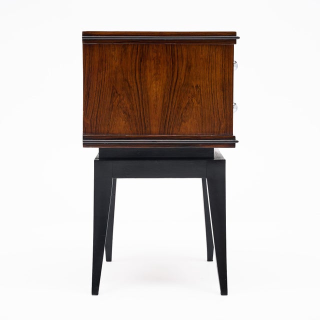Brown Period Art Deco, French Mahogany Side Tables For Sale - Image 8 of 9