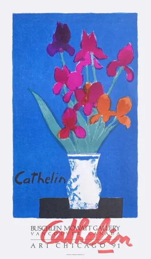 1991 Bernard Cathelin Signed Lithograph Poster
