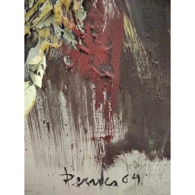 Textile Agusti Penades, Composition, 2004, Painting on Canvas For Sale - Image 7 of 9