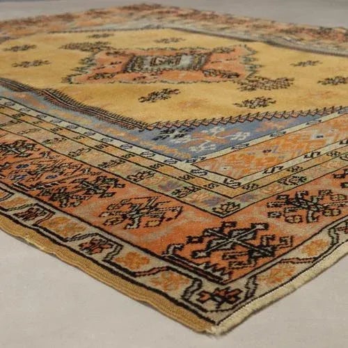 Antique Handmade Melas Rug in Cotton and Wool, Turkey For Sale - Image 4 of 9