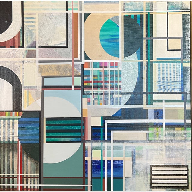 Contemporary Painting "Ambulant" by Mary Crane Nutter Acrylic paint on wood panel,18" x 18" Mary Crane Nutter lives in...