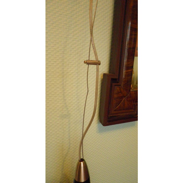 1990s Vintage Pendant Light in Black-Tinted Double-Layered Glass, 1990s For Sale - Image 5 of 16